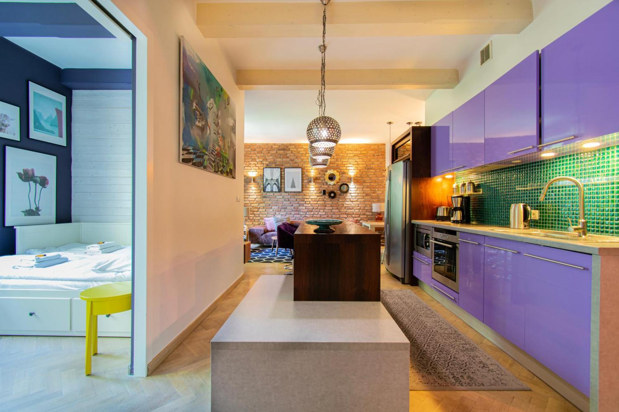 Spacious 3Br Apartment With Ac In Living Room, 2 Balconies 크라쿠프 외부 사진